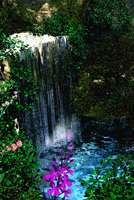 Blue river falls