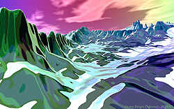 Drawn Ridges Coloured